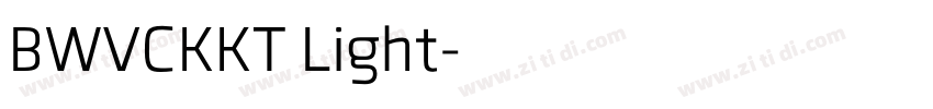 BWVCKKT Light字体转换
